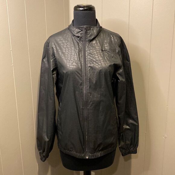 Nike The Athletic Dept. Medium Dark Gray Rain Wind Breaker Full Zip Jacket - Picture 1 of 7